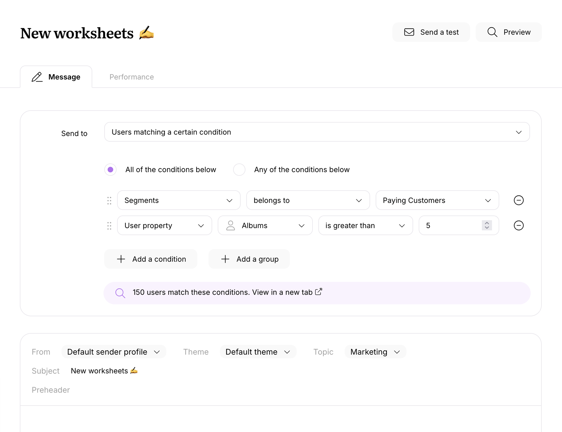 Target your broadcasts precisely