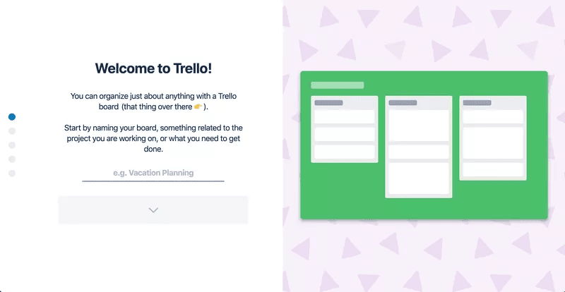 Tools like Trello can help you map out your activation funnel