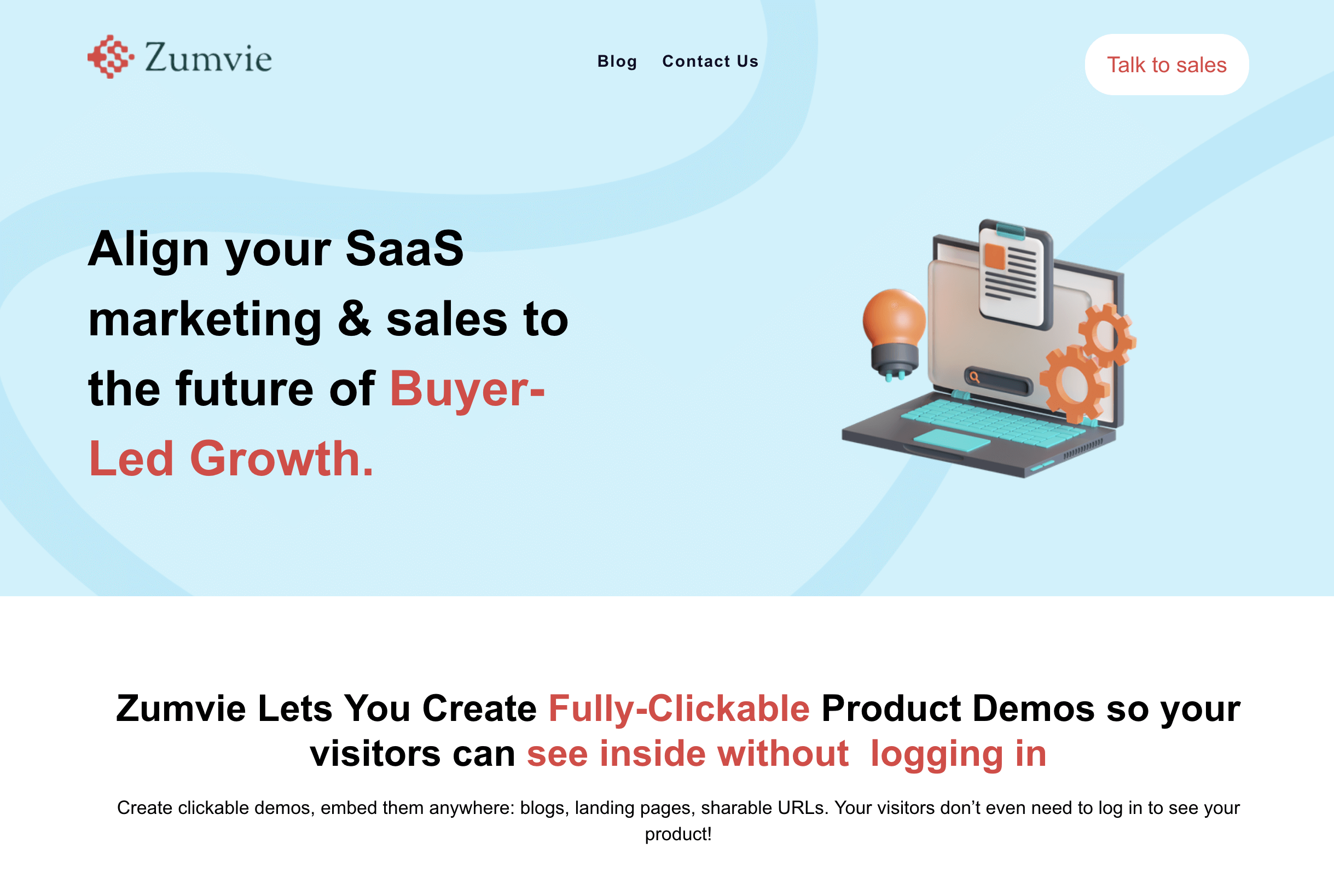 User Onboarding Software: Zumvie screenshot