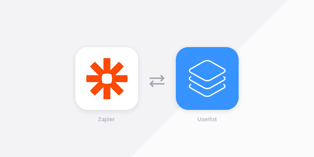 Illustration of Zapier to Userlist integration
