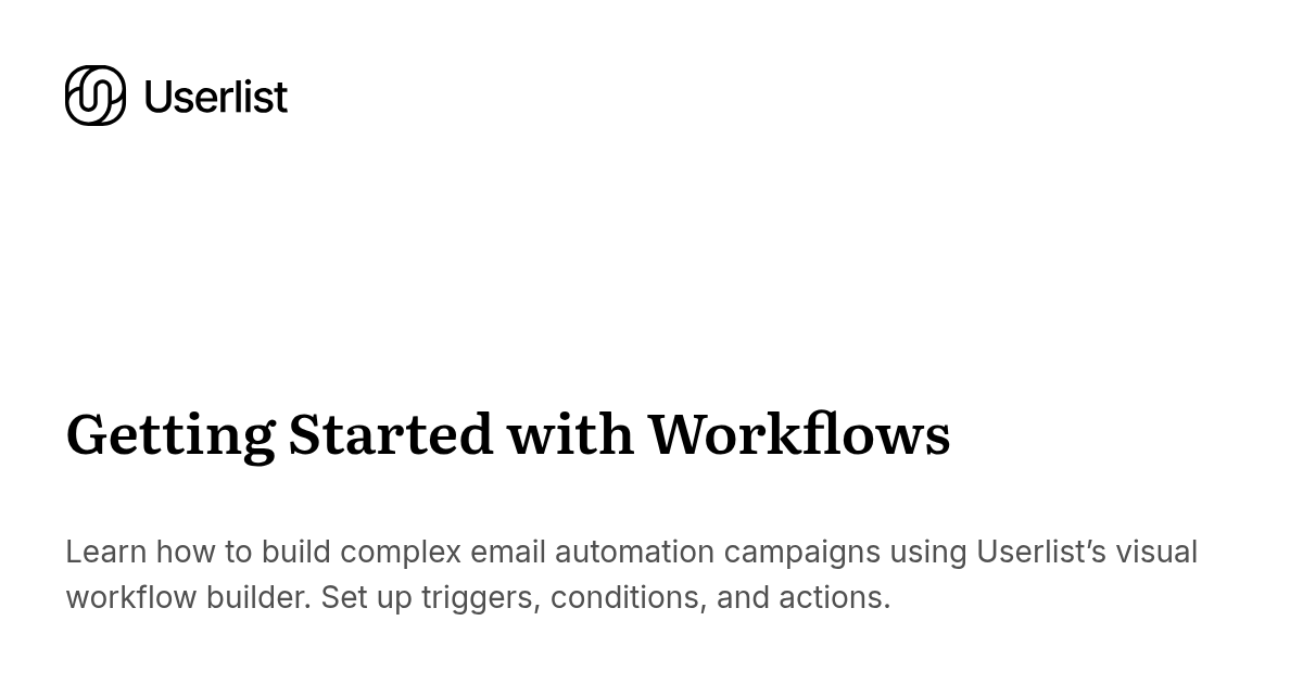 Getting Started with Workflows