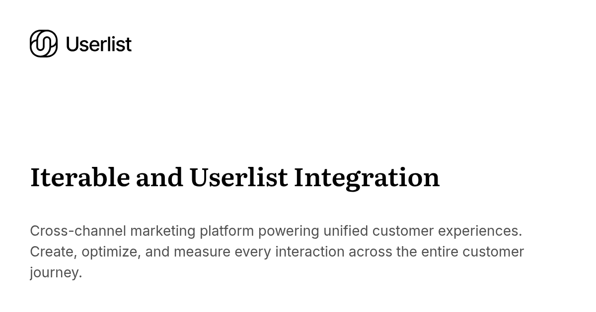 Iterable and Userlist Integration