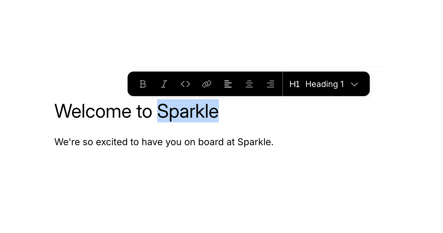 Clean, elegant writing experience