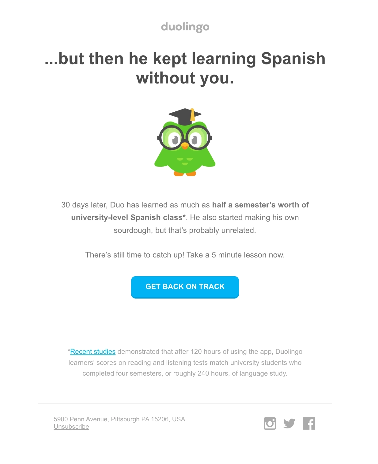 B2C SaaS Email Marketing: Screenshot of Squarespace's email for their discount