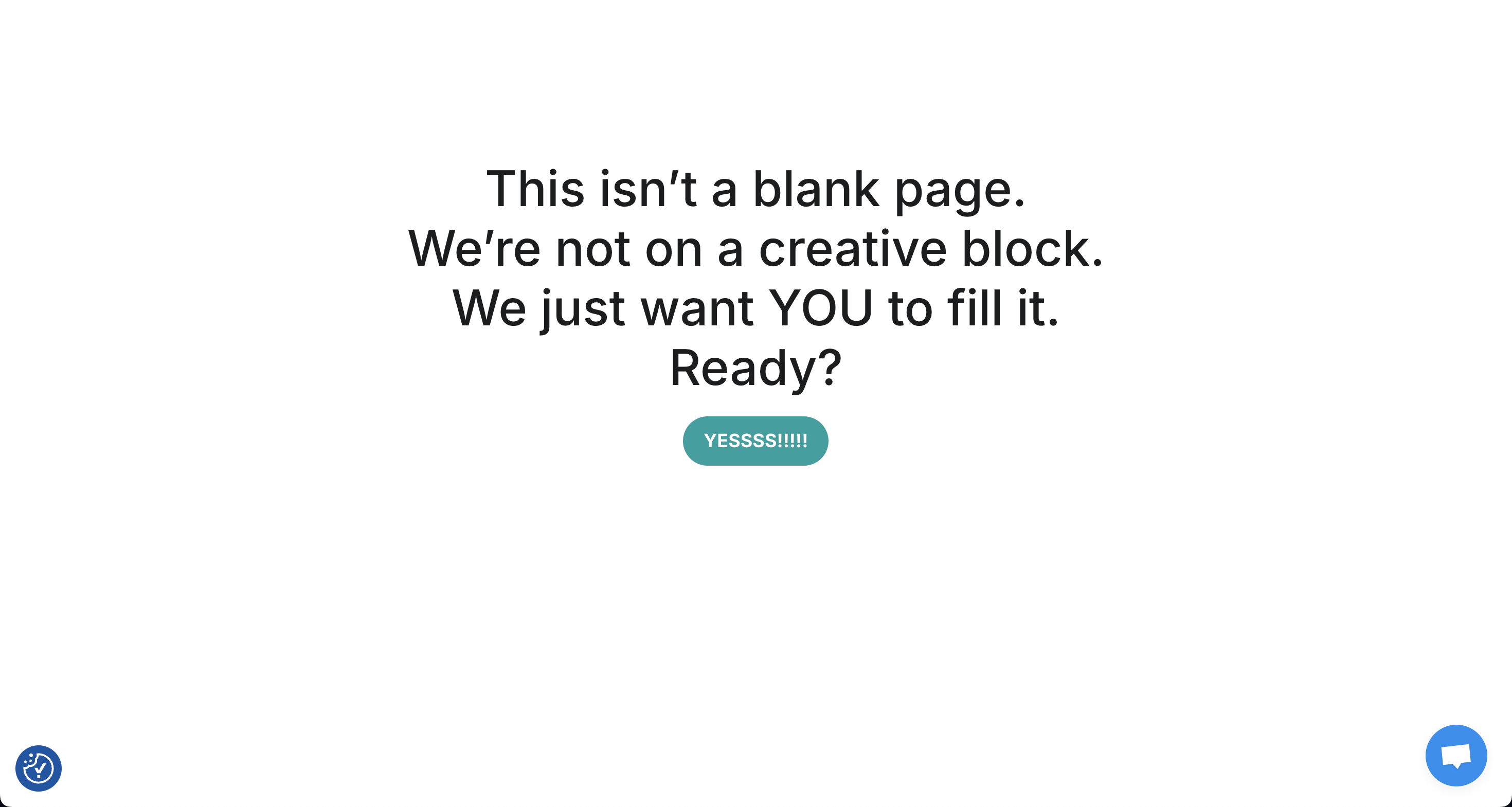 Creative SaaS Emails: Screenshot of a Publer webpage about the cure to blank page syndrome