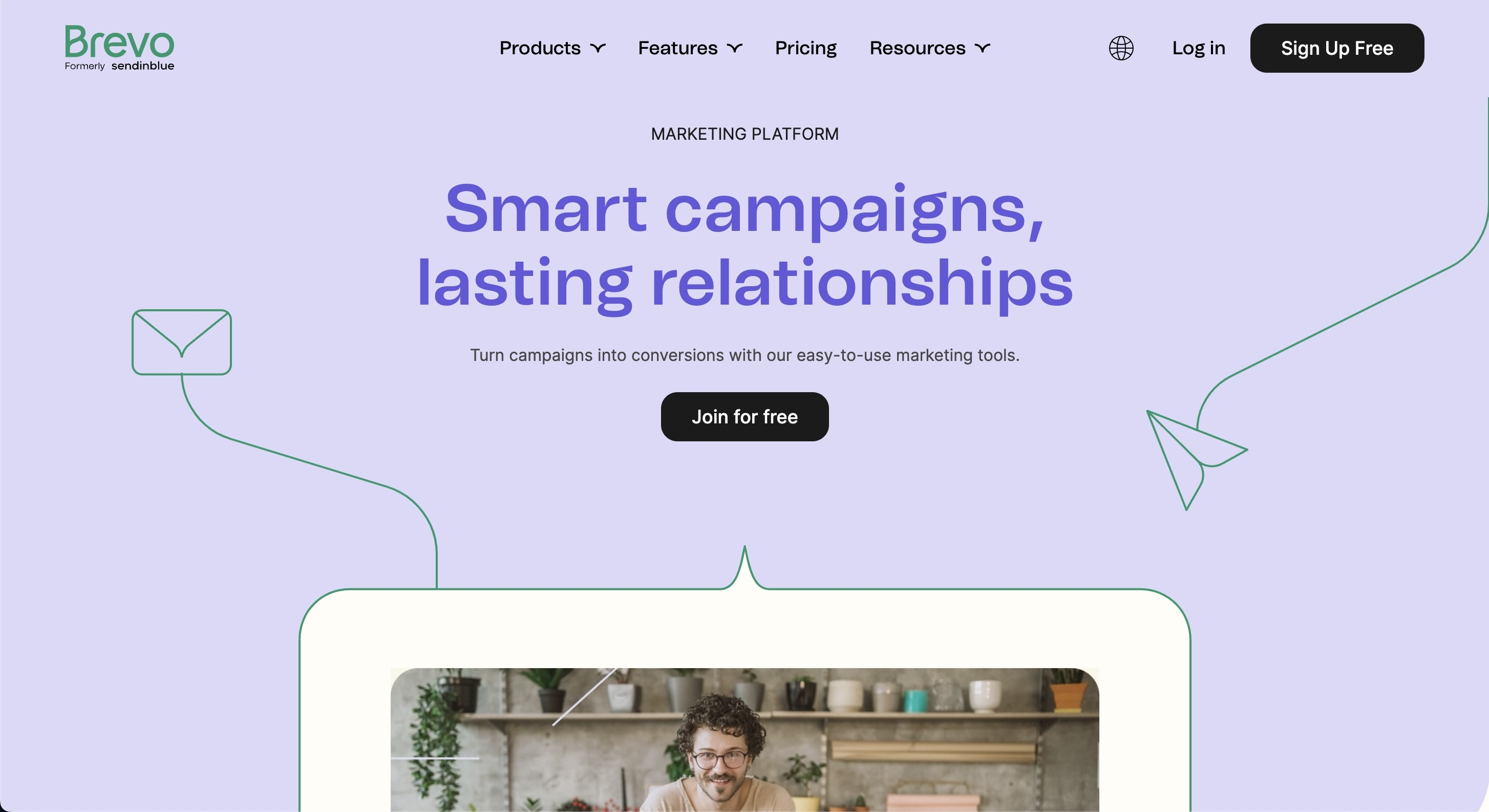 Customer.io Alternatives: Screenshot of Brevo's homepage