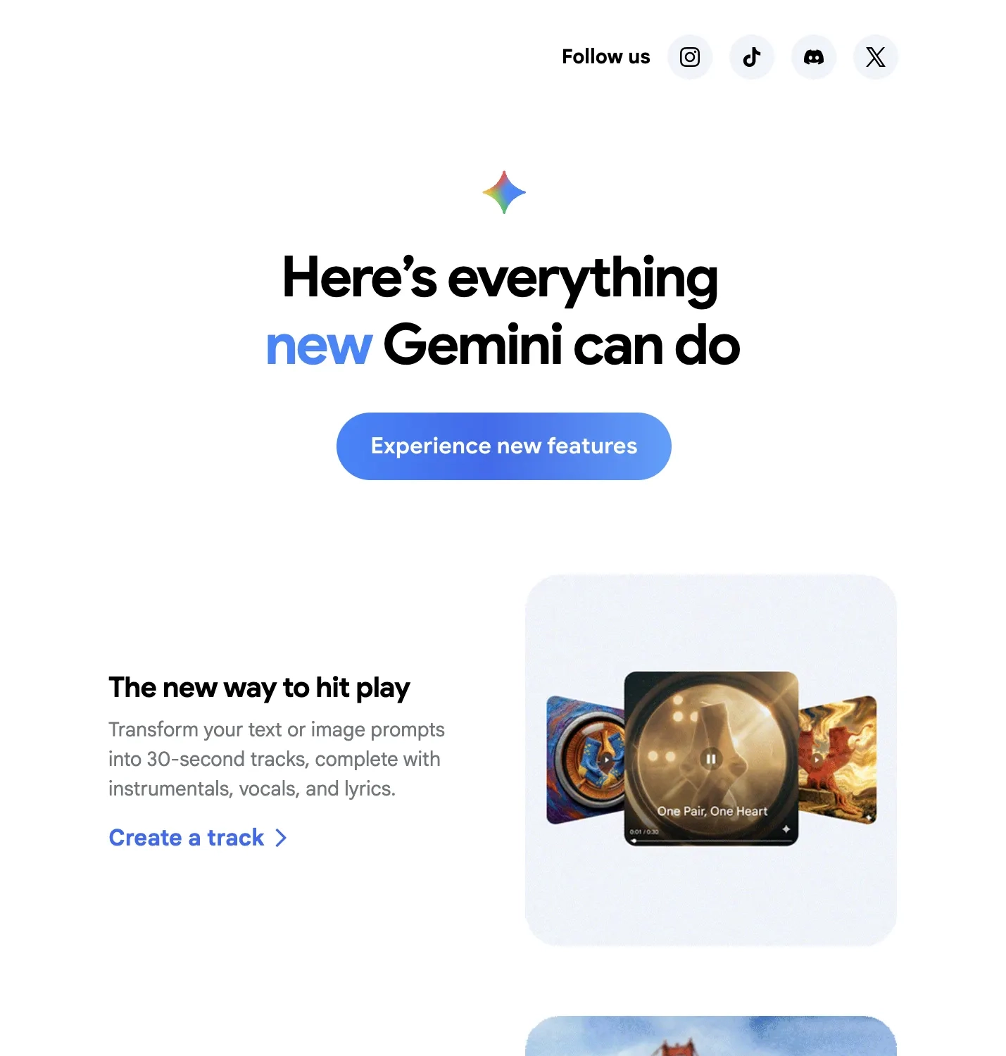 Email Marketing for AI Companies: Screenshot of Google’s email about Gemini’s latest features