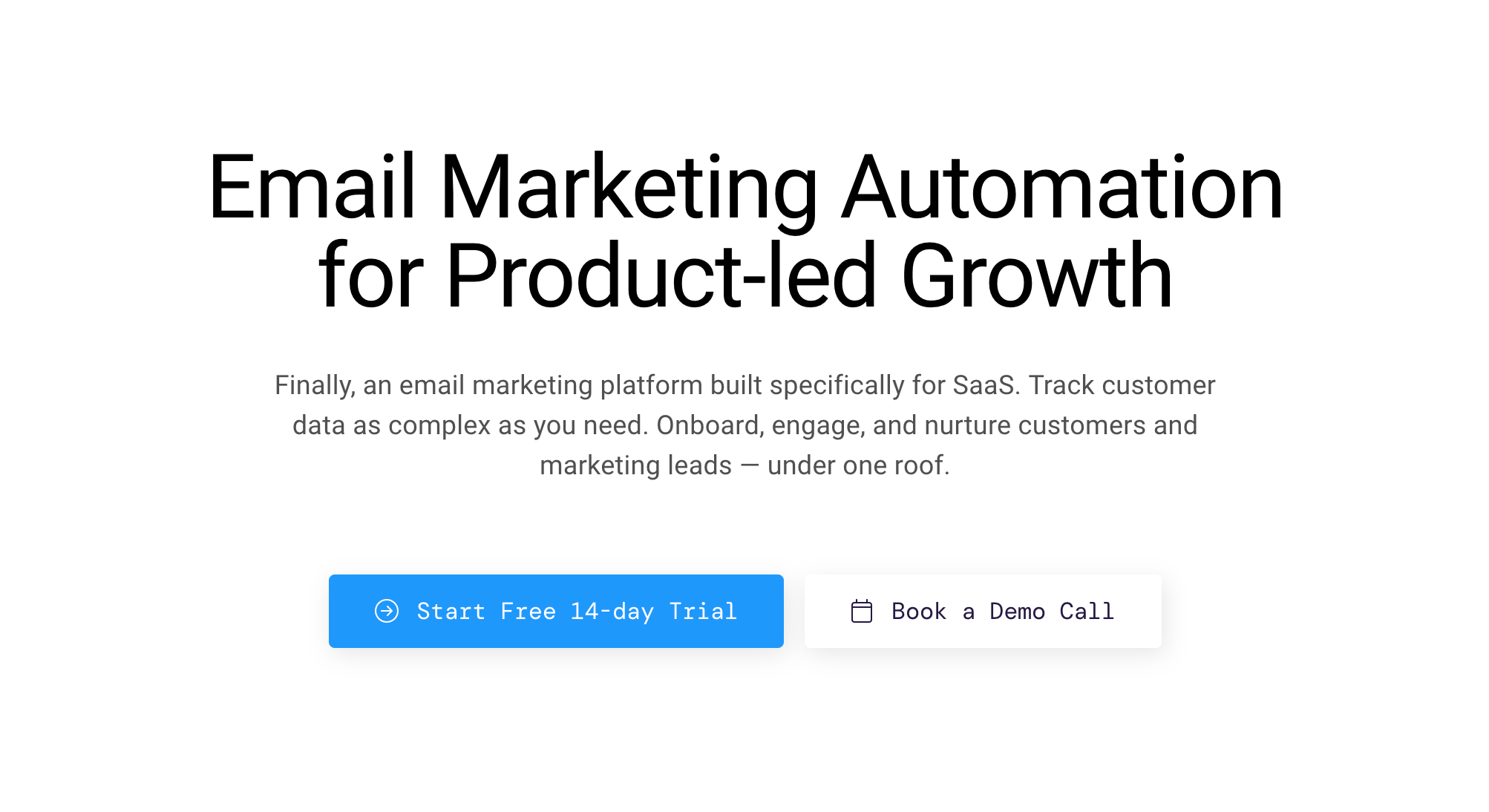HubSpot Alternatives: Screenshot of Userlist's homepage