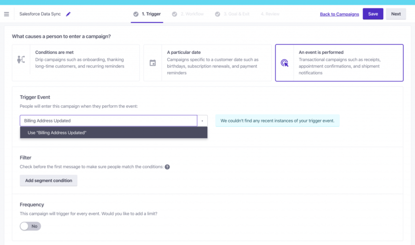 Pardot alternatives: Screenshot of Customer.io dashboard