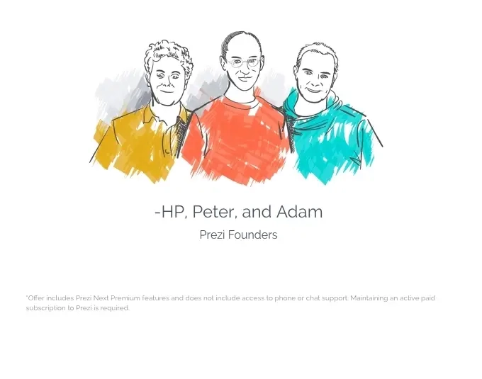 SaaS Email Sign-offs and Signatures: Screenshot of Prezi’s product launch email