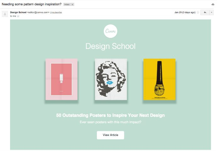 Example of a lead nurturing email (Source: Ortto)
