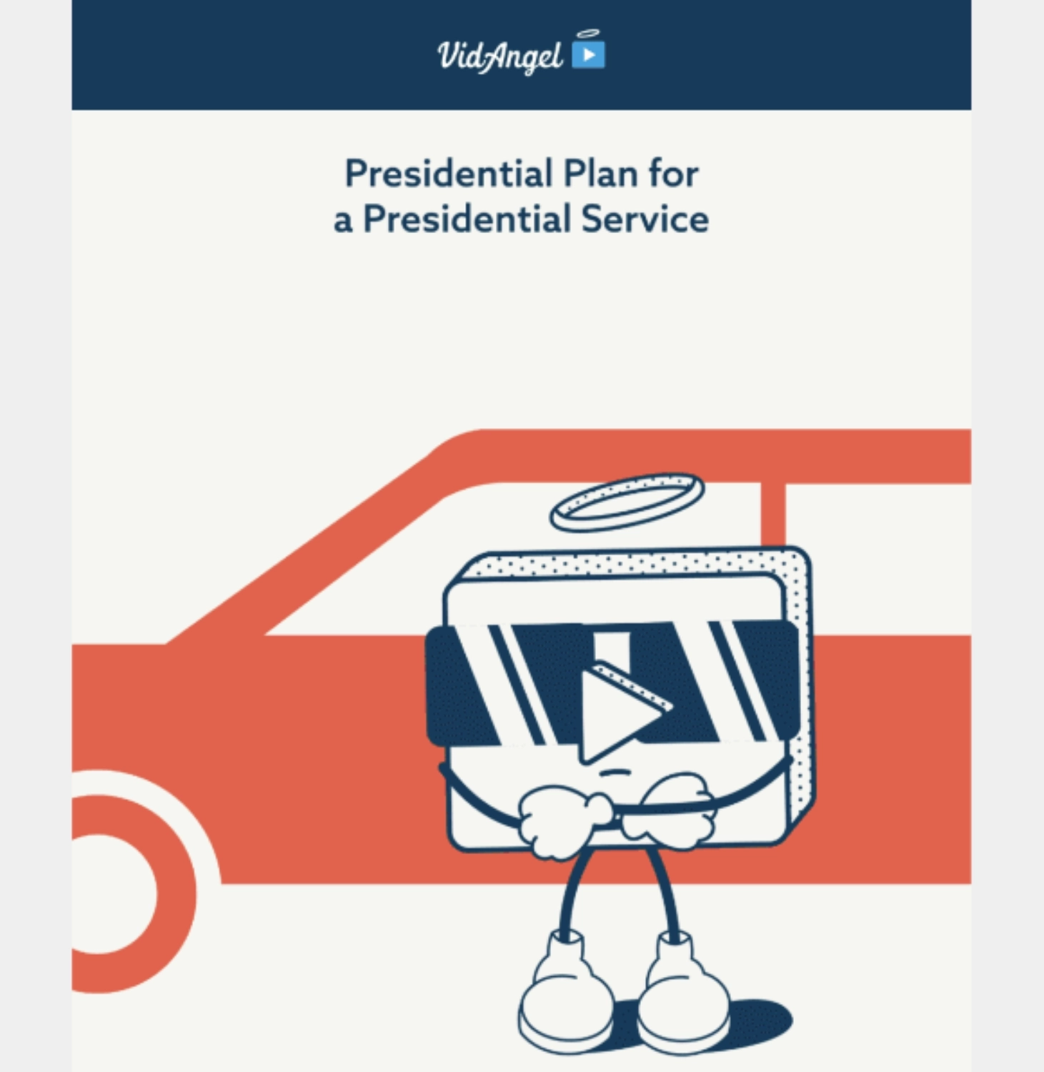 Switch from Monthly to Annual Billing Emails: Screenshot of VidAngel's email
