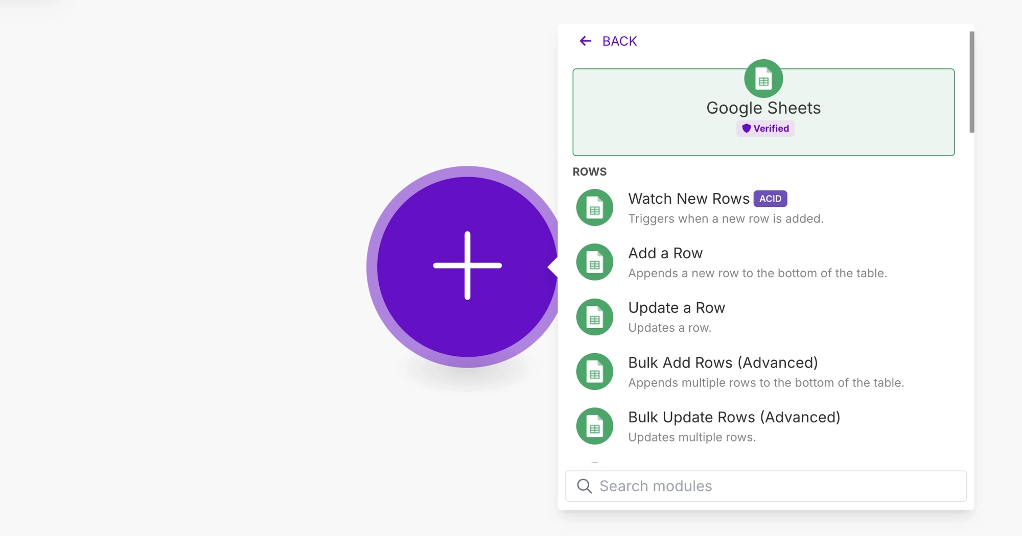 Illustration of Make set trigger action dialog