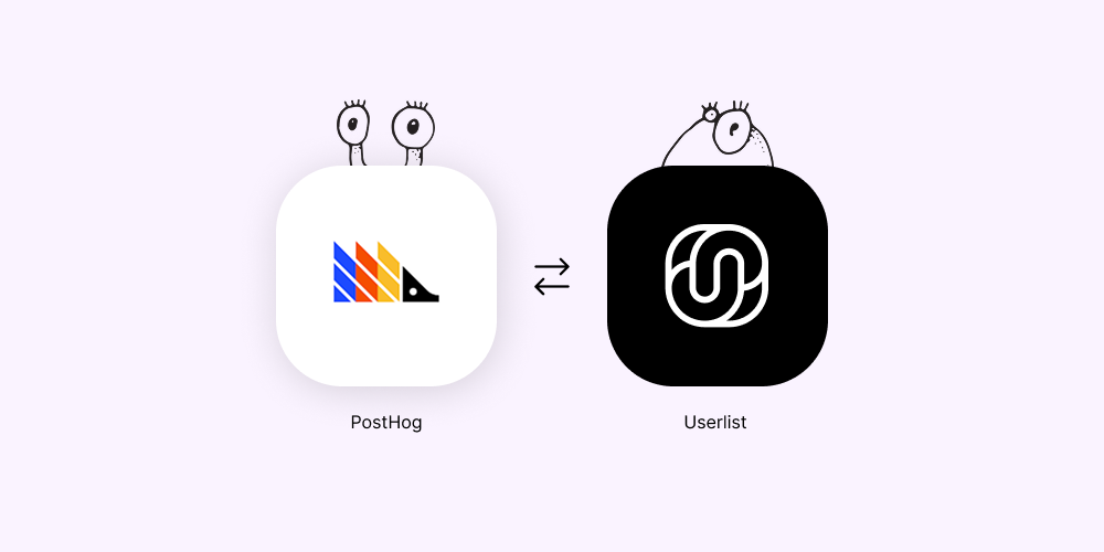 Illustration of Posthog to Userlist integration